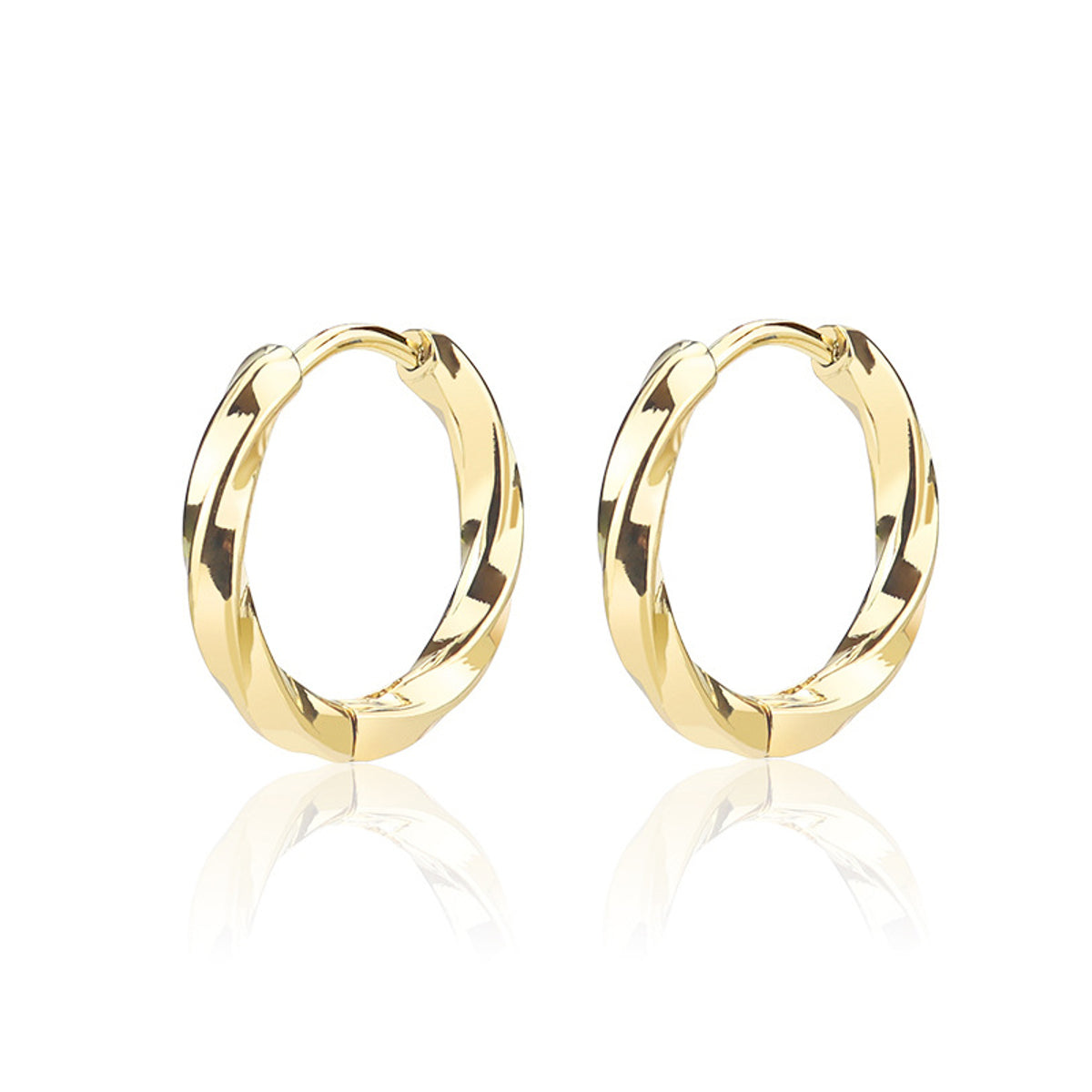 Creolen Edelstahl Silber oder Gold Karma
