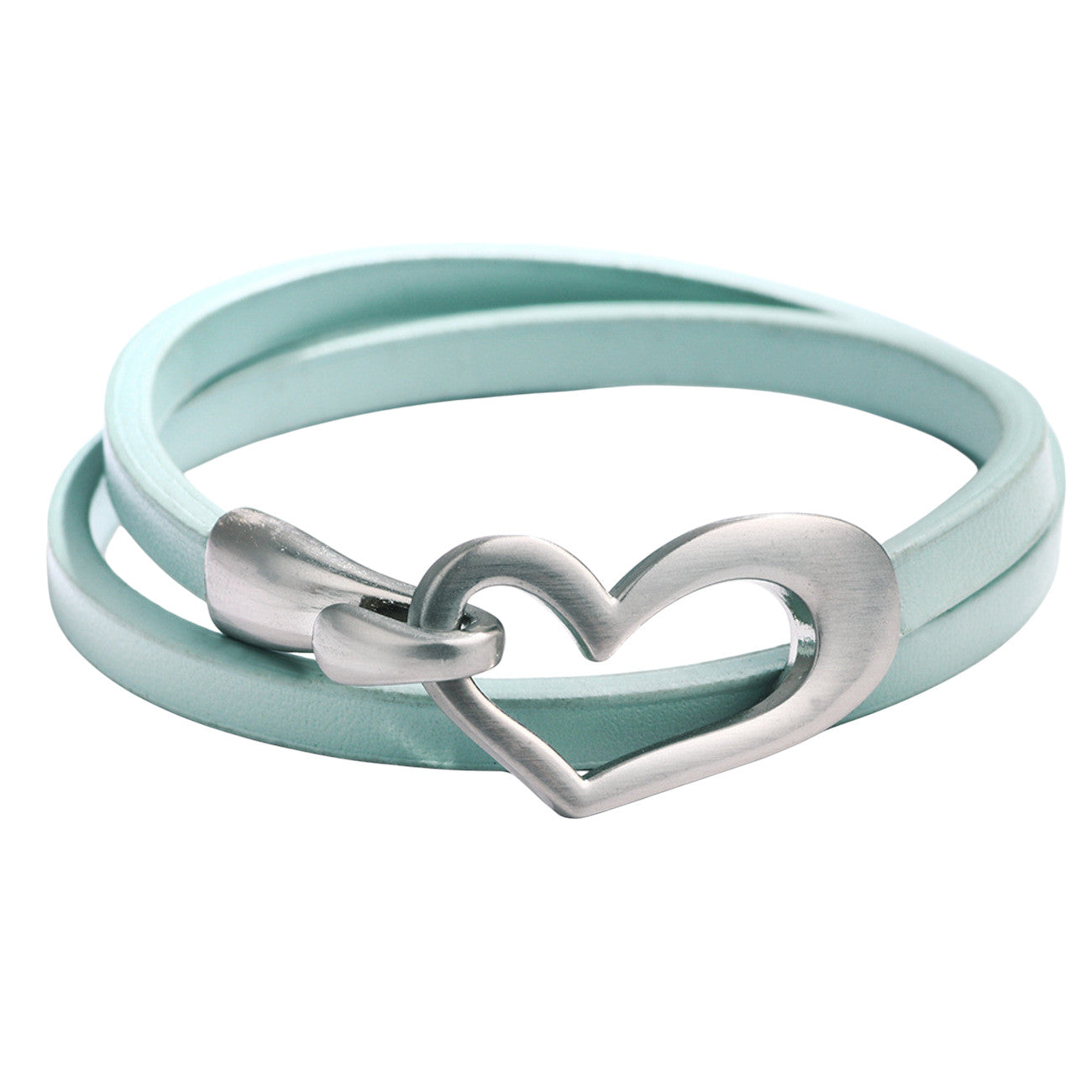 Lederarmband Herz verschiedene Farben Karma