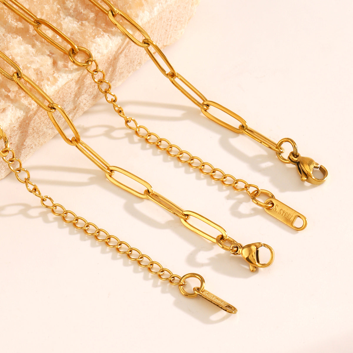 Gliederkette Damen Gold aus Edelstahl KARMA
