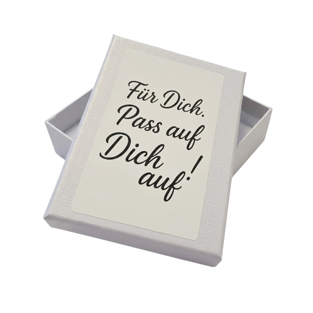 Halskette Schutzengel in Geschenkbox Gold Edelstahl Kette Karma