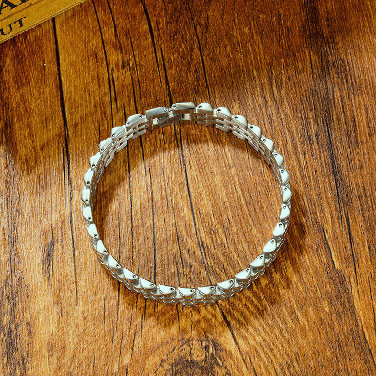 Armband Edelstahl Silber 19,5 cm KARMA