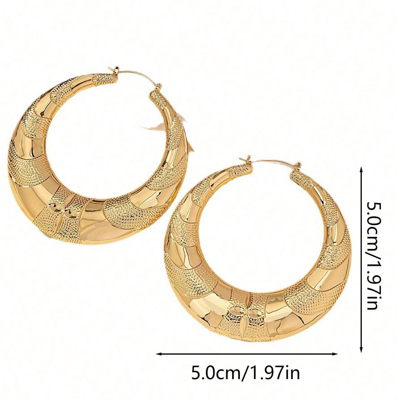 XXL Creolen Gold Metall KARMA