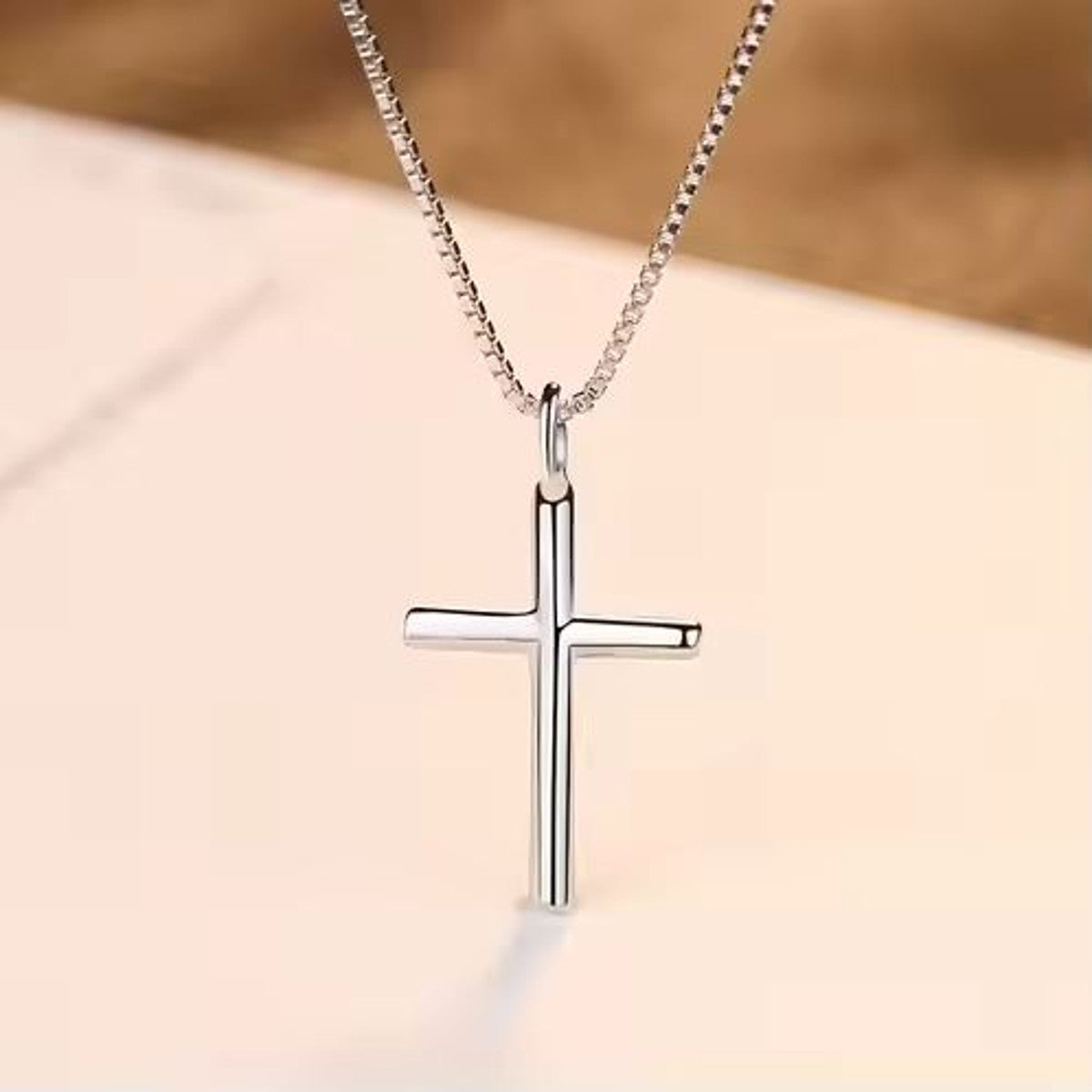 Damenkette mir Kreuzanhänger Silber 925 KARMA