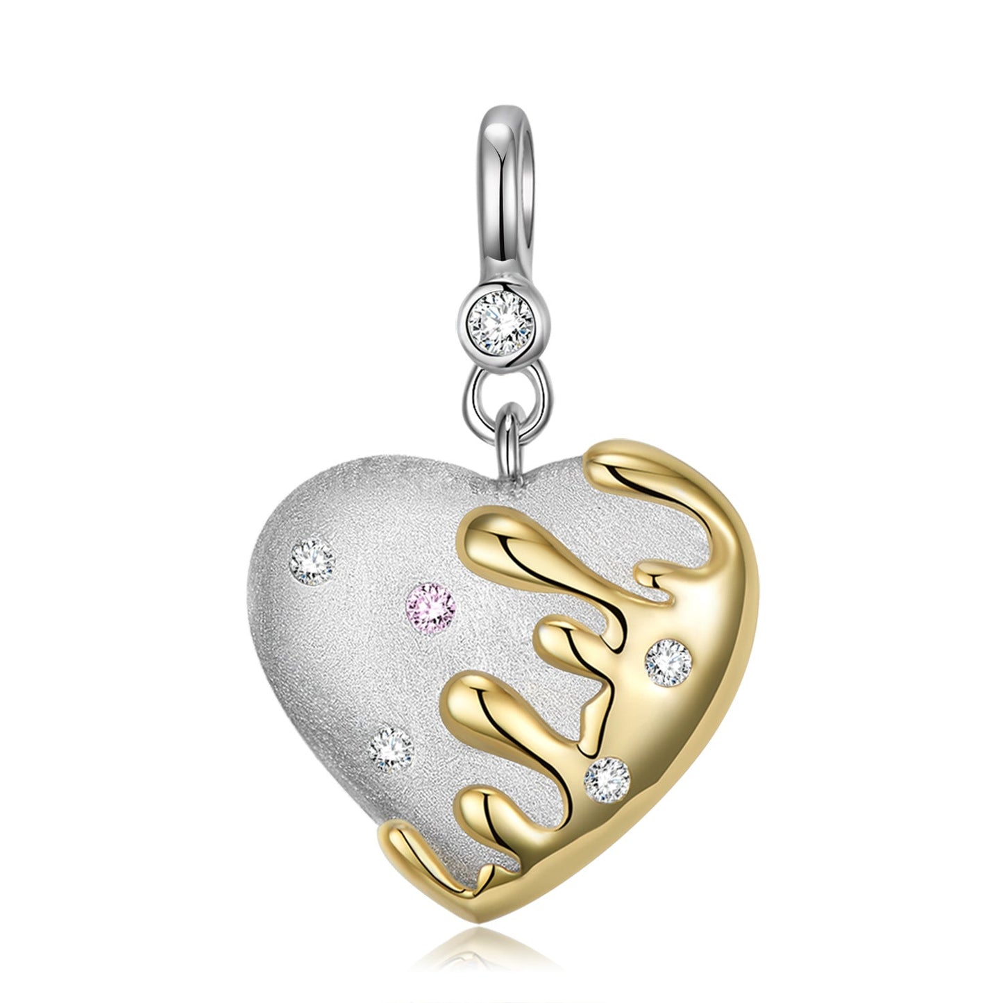 Halskette Herz Silber Gold 925 Sterling in Box KARMA