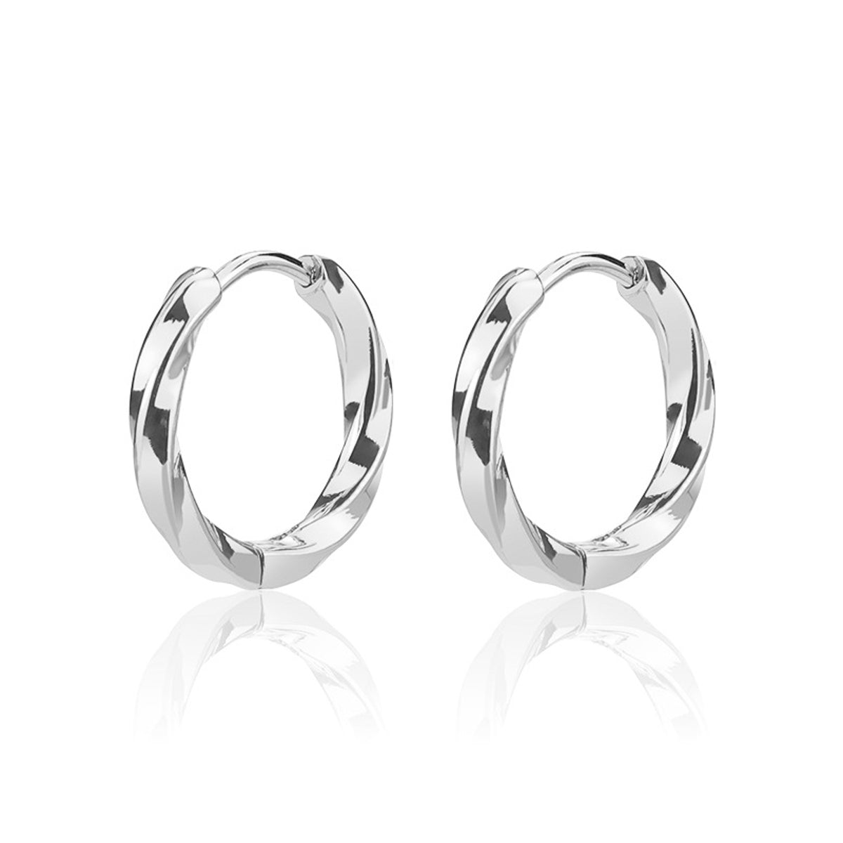 Creolen Edelstahl Silber oder Gold Karma