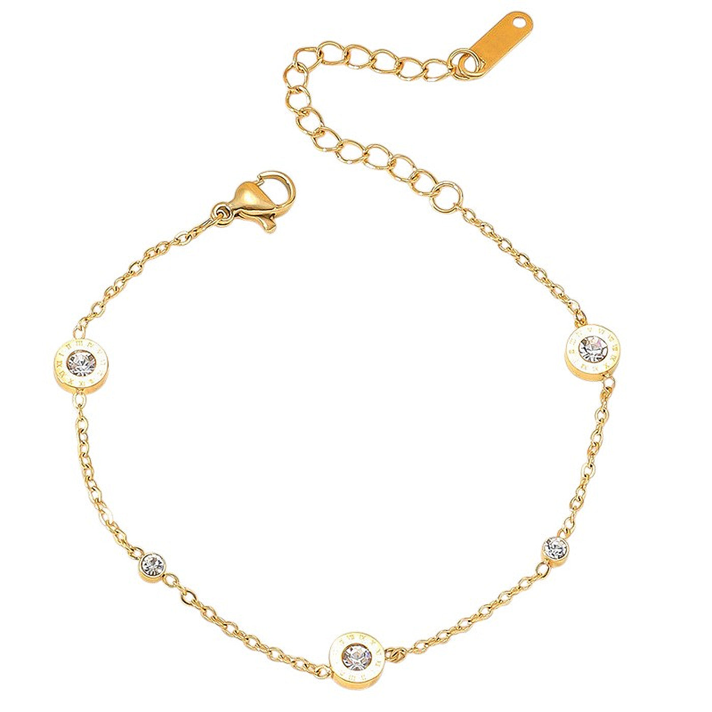 Armband Damen Medaillon Silber oder Gold KARMA