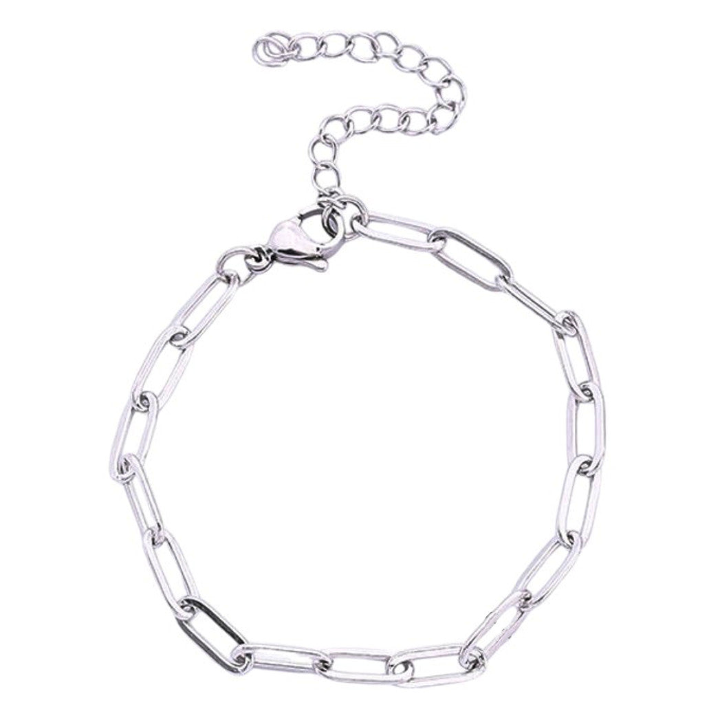 Gliederarmband Edelstahl Silber oder Gold KARMA