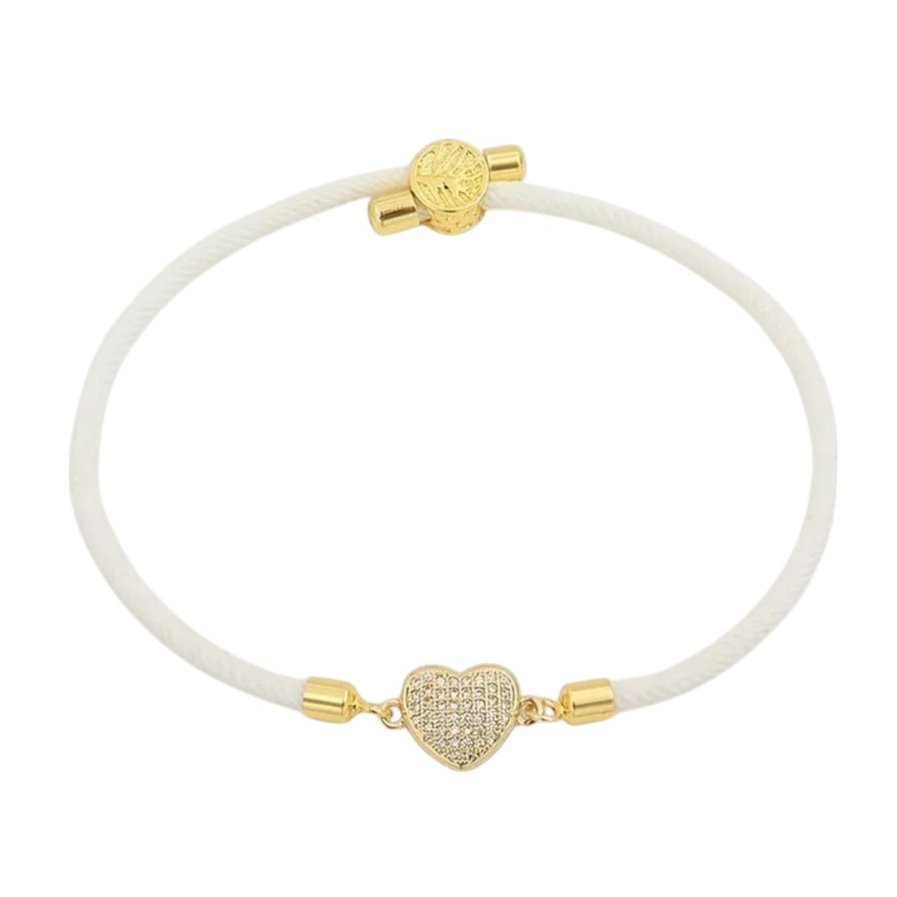 Armband Herz und Lebensbaum Weiss, Rot oder Schwarz KARMA