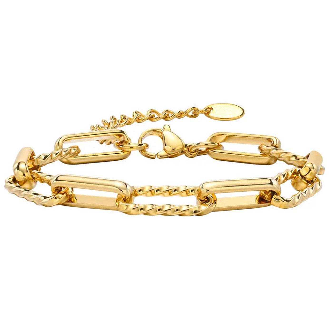 Gliederarmband Damen Gold od. Silber Karma