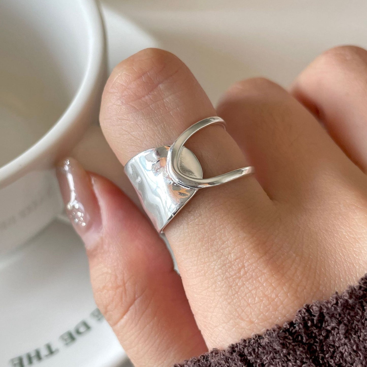 Damenring 925Silber modern KARMA