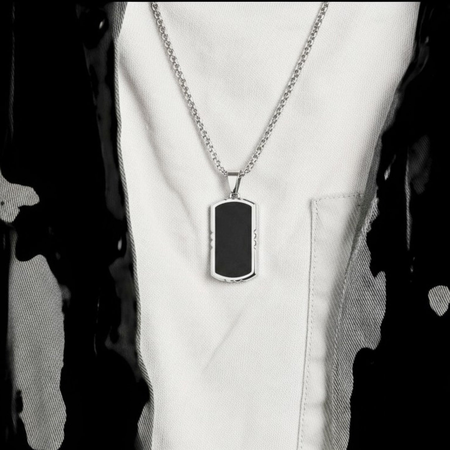 Halskette mit Anhänger für Herren aus Edelstahl KARMA