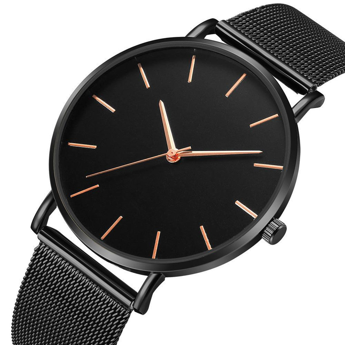 Armbanduhr Herren schwarz Kupfer KARMA