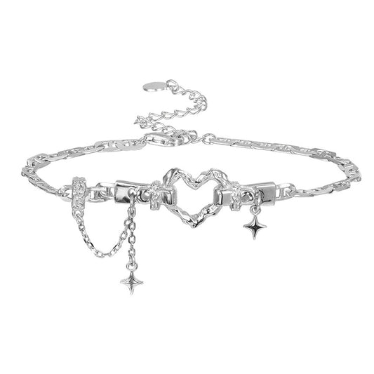 Damenarmband Silber 925 rhodiniert mit Herz KARMA