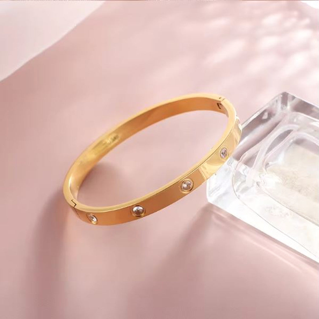 Damenarmreif Gold Karma
