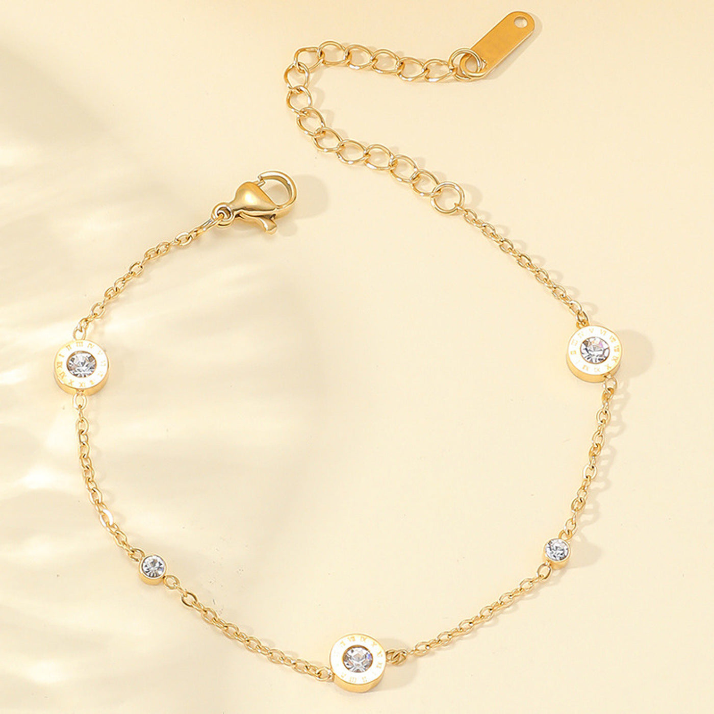 Armband Damen Medaillon Silber oder Gold KARMA