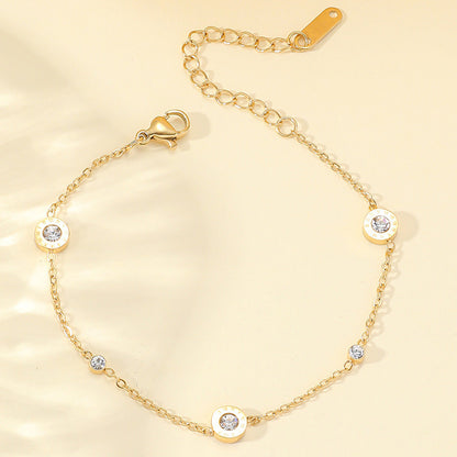 Armband Damen Medaillon Silber oder Gold KARMA