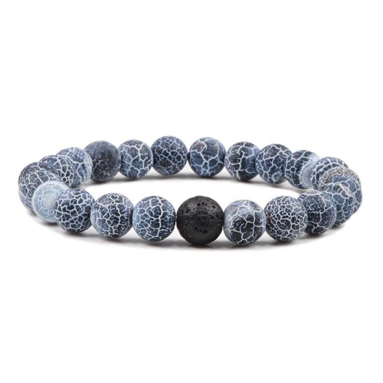 Armband Damen Lavasteine 2teilig KARMA