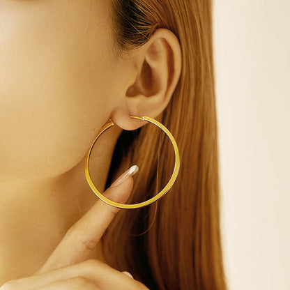 Creolen 5 cm Gold Damen Damenohrringe