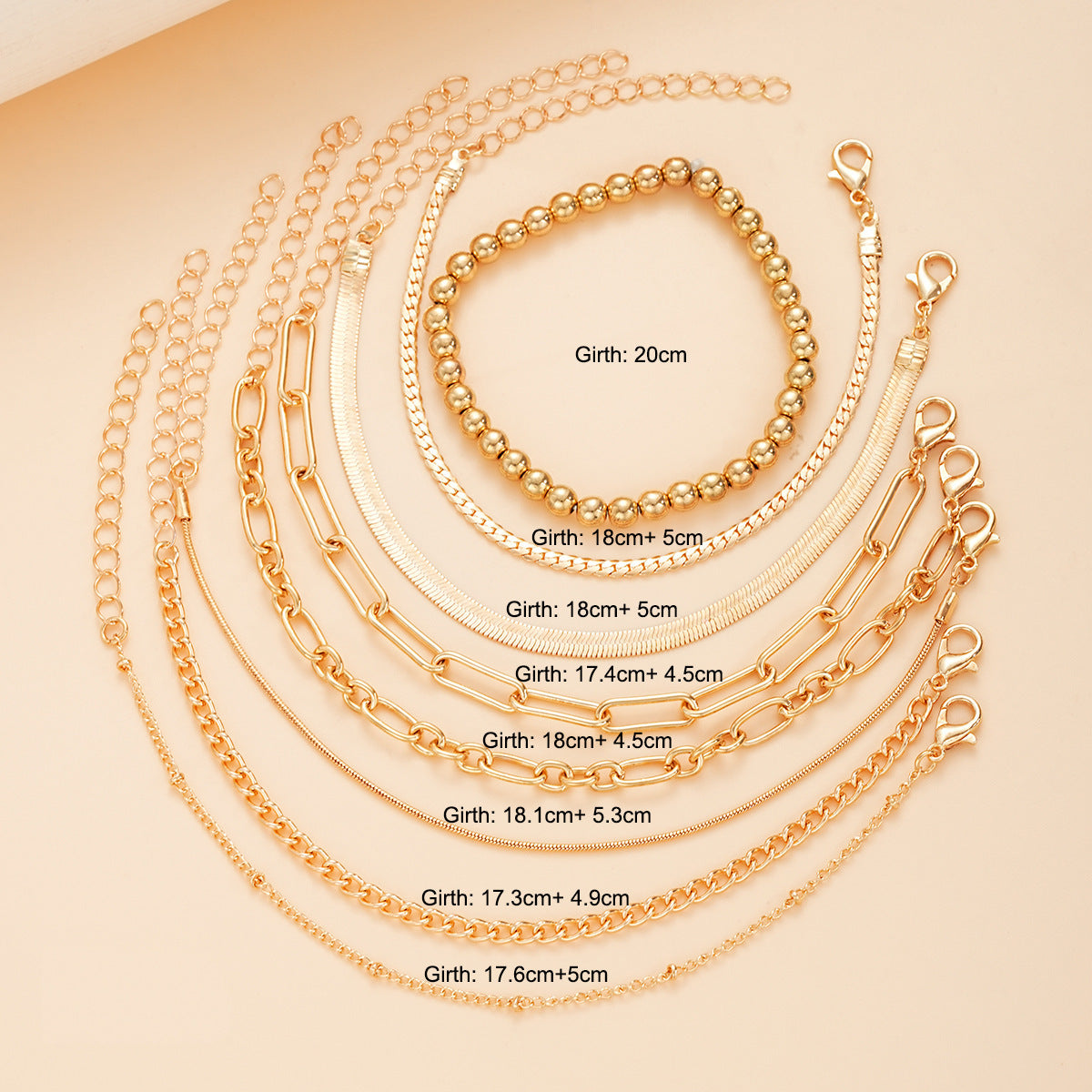 Schmuckset Armbandset Gold oder Silber KARMA