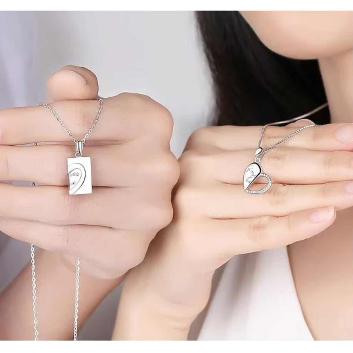Partnerketten Herz silber KARMA