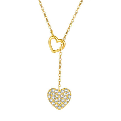 Halskette mit Herzen Silber 925 Gold oder Silber KARMA
