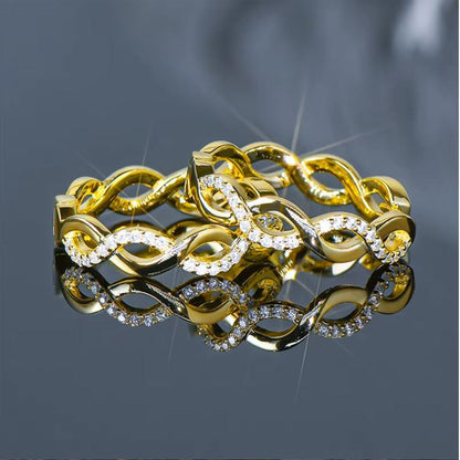 Creolen gedreht mit Moisannite Silber od. Gold KARMA