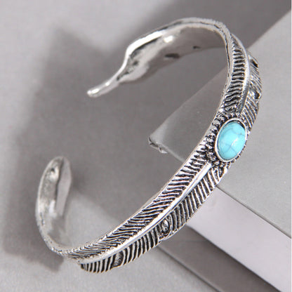 Damen Armreif Altsiler Boho Stil KARMA