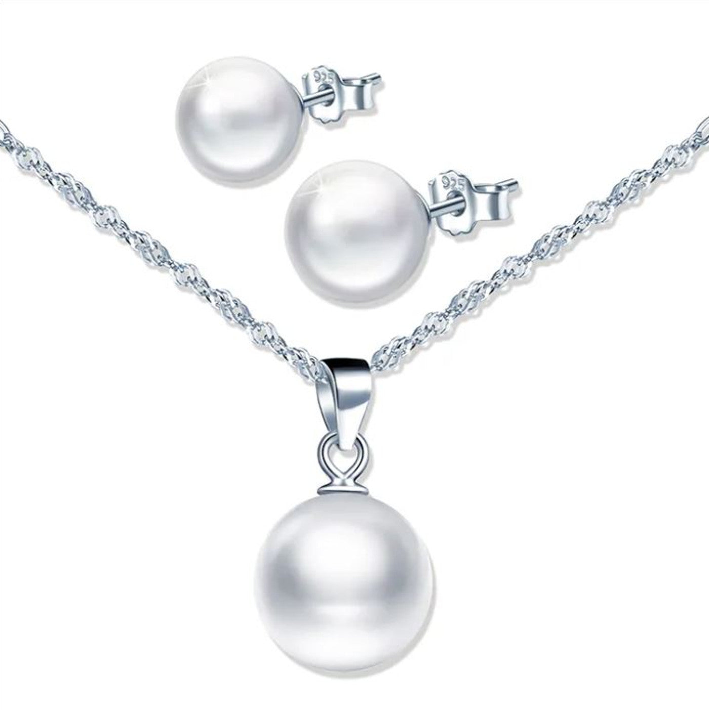 Schmuckset Perlen Silber 925 Karma