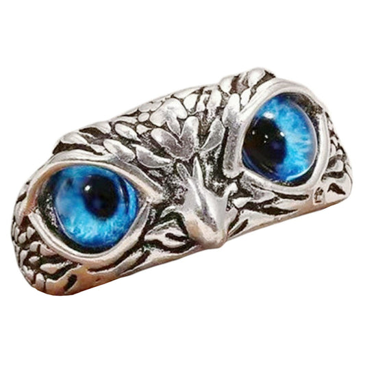Damenring Silber Eule KARMA