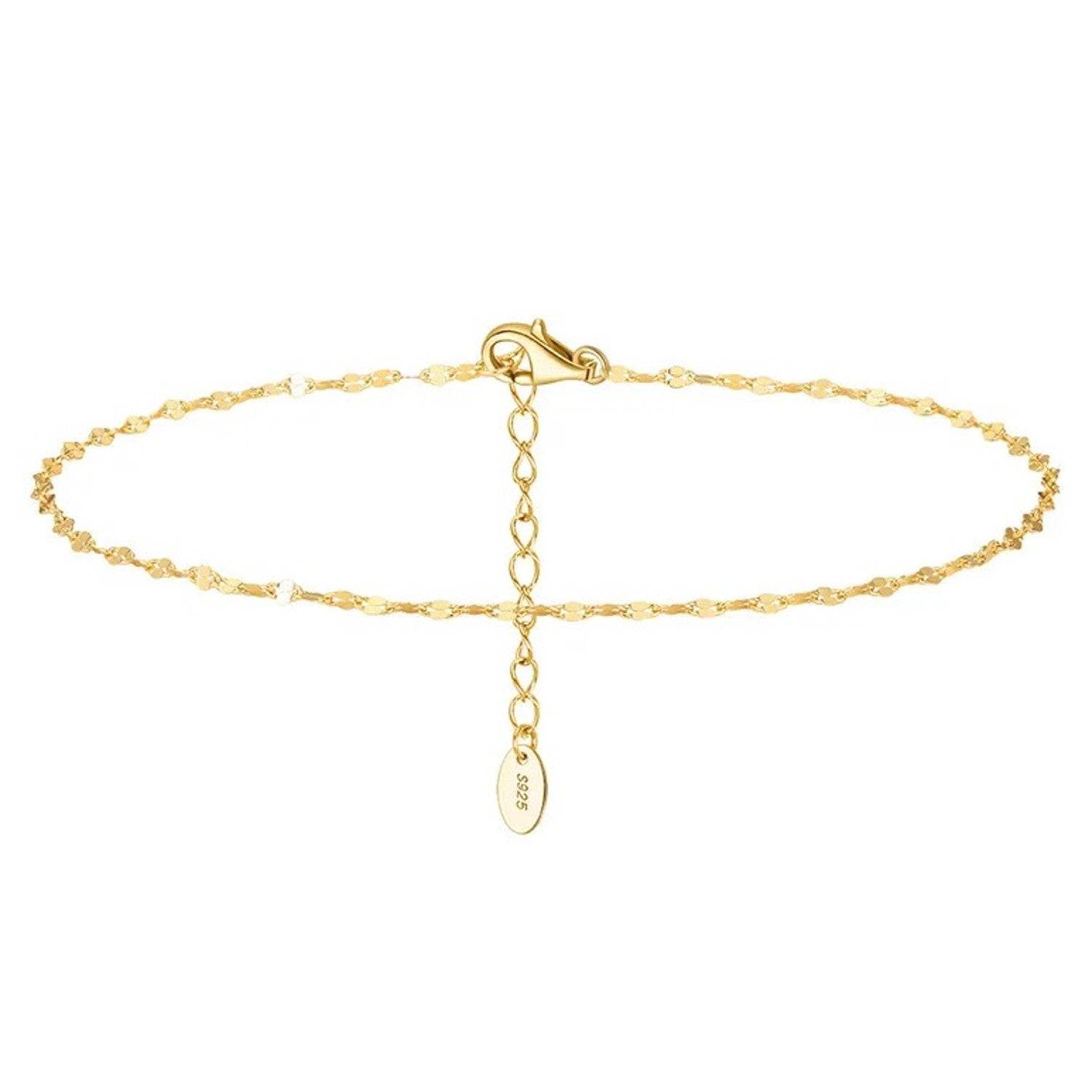 Fußkettchen Silber 925 vergoldet KARMA