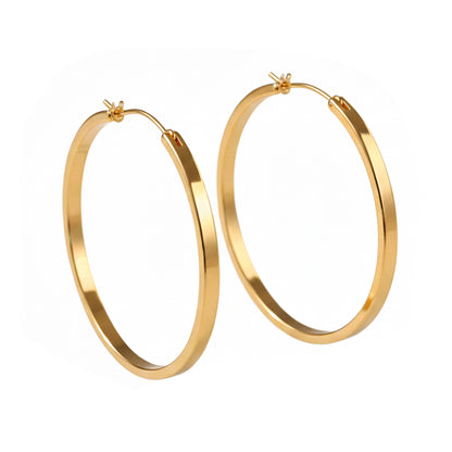 Creolen 3 cm Gold Damen Damenohrringe