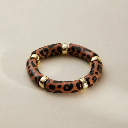 Armband Acryl Leo Bernstein vers. Farben modern dehnbar KARMA