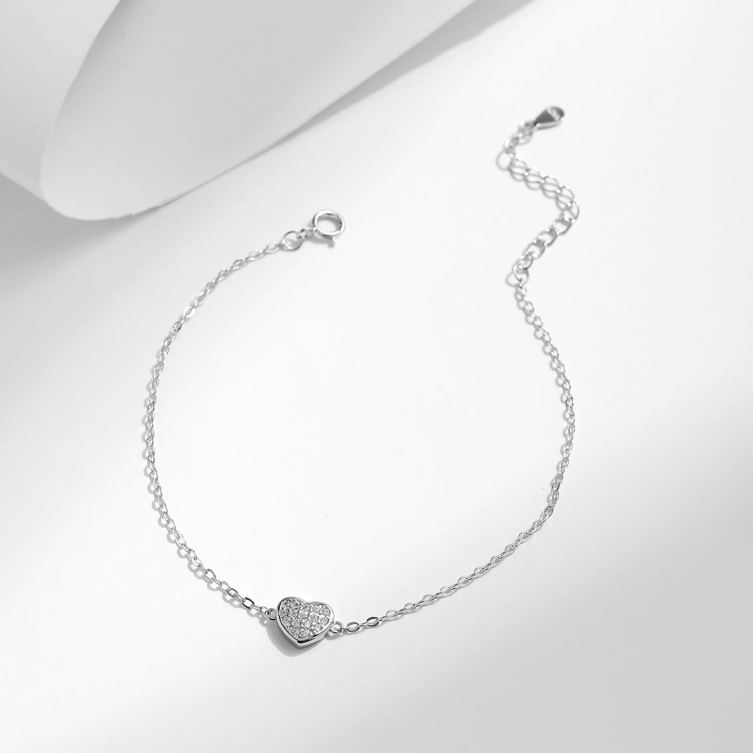 Damenarmband Silber 925 mit Herz KARMA