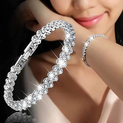Damenarmband Silber Kristalle KARMA