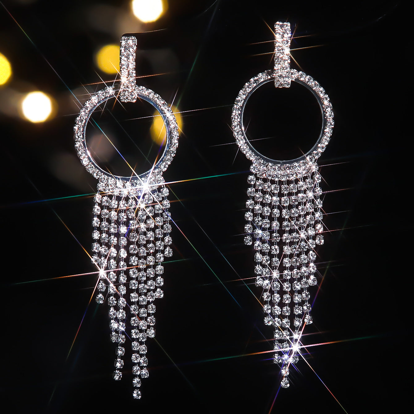 Strass Ohrringe Kreis Karma