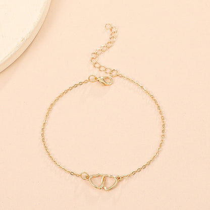 Fußkettchen Gold mit Herz KARMA