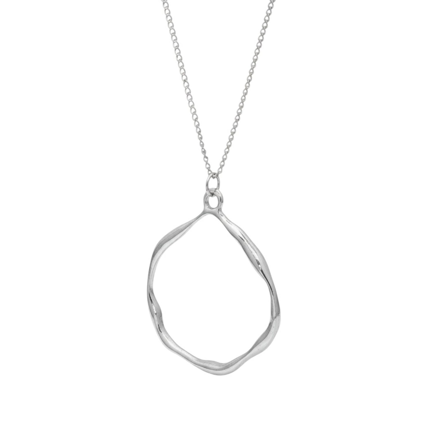 Halskette mit Anhänger Silber Legierung Kette Karma