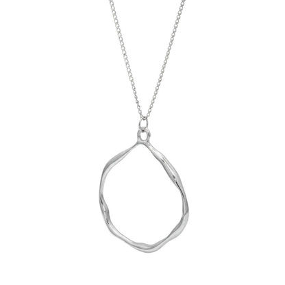 Halskette mit Anhänger Silber Legierung Kette Karma