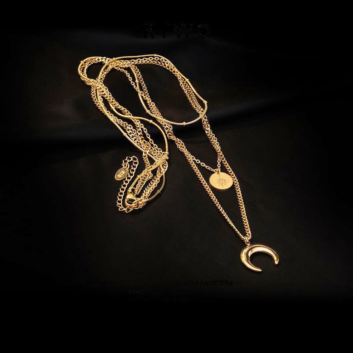 Halskette mehrlagig Gold KARMA