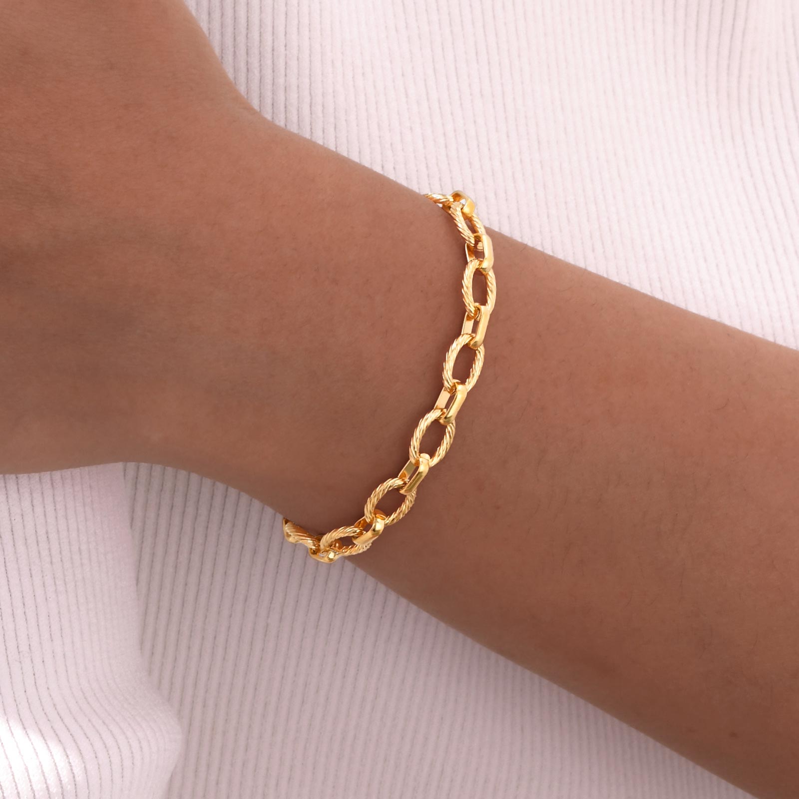 Schmuckset Armband und Halskette Edelstahl Gold KARMA