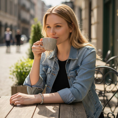 Armband Acryl Leo Bernstein vers. Farben modern dehnbar KARMA