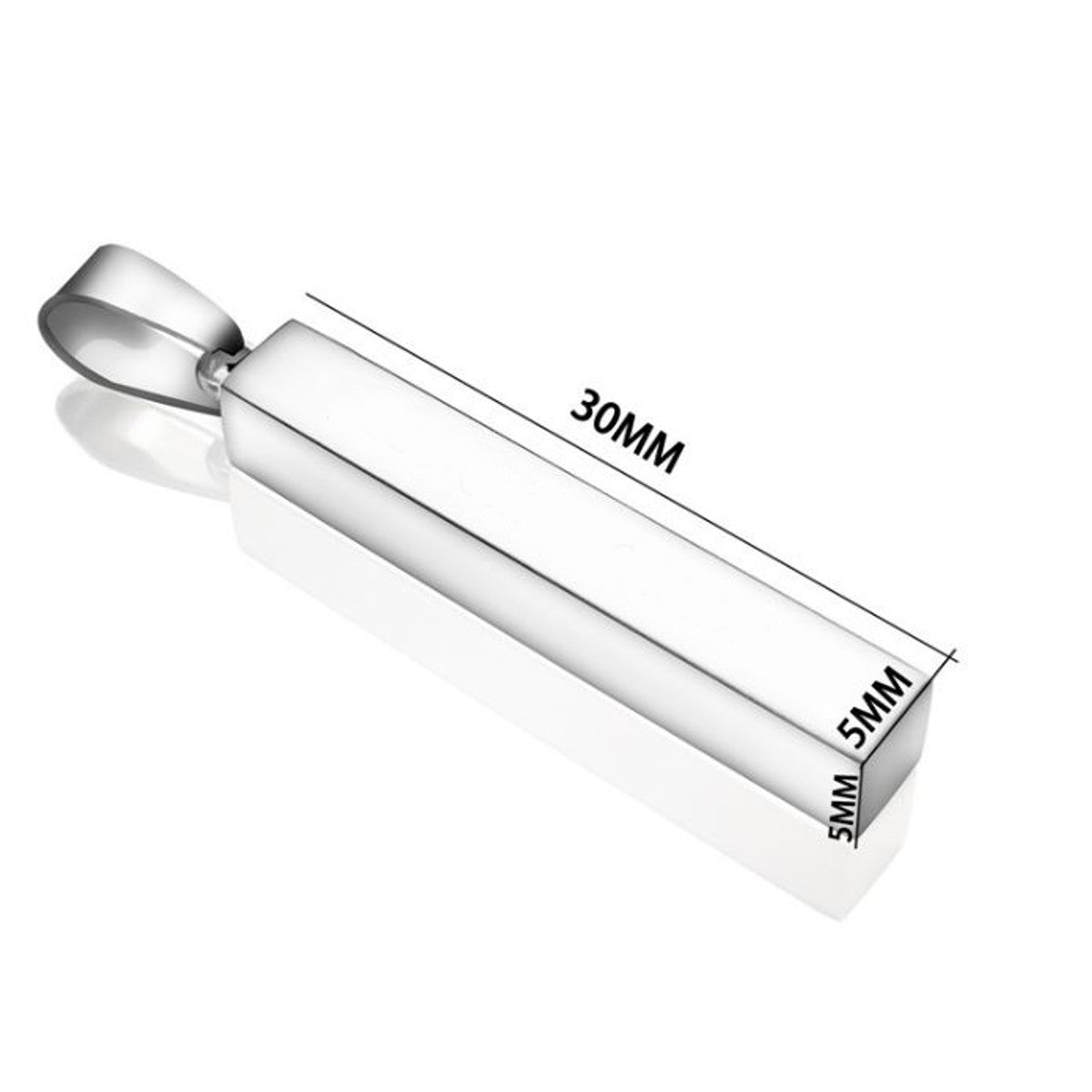 Partnerketten Stab schwarz silber Karma