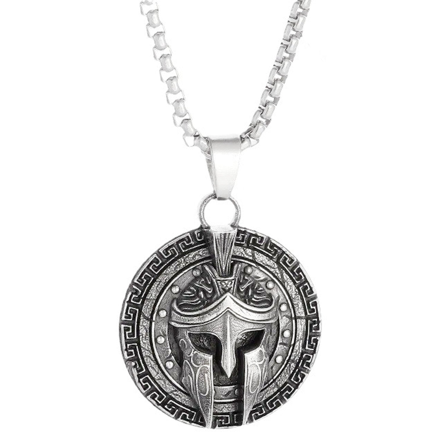 Herren Halskette Sparta Edelstahl Silber modern wasserfest hypoallergen Karma