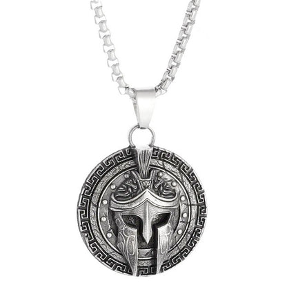 Herren Halskette Sparta Edelstahl Silber modern wasserfest hypoallergen Karma