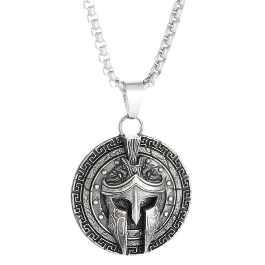 Herren Halskette Sparta Edelstahl Silber modern wasserfest hypoallergen Karma