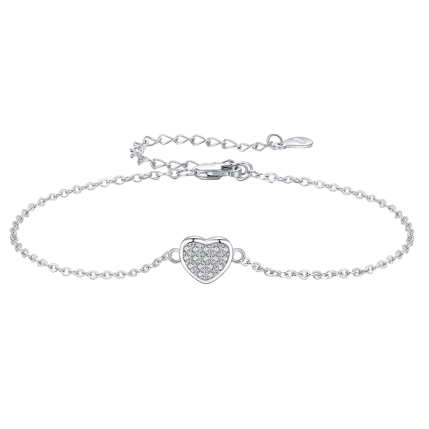 Damenarmband Silber 925 mit Herz KARMA