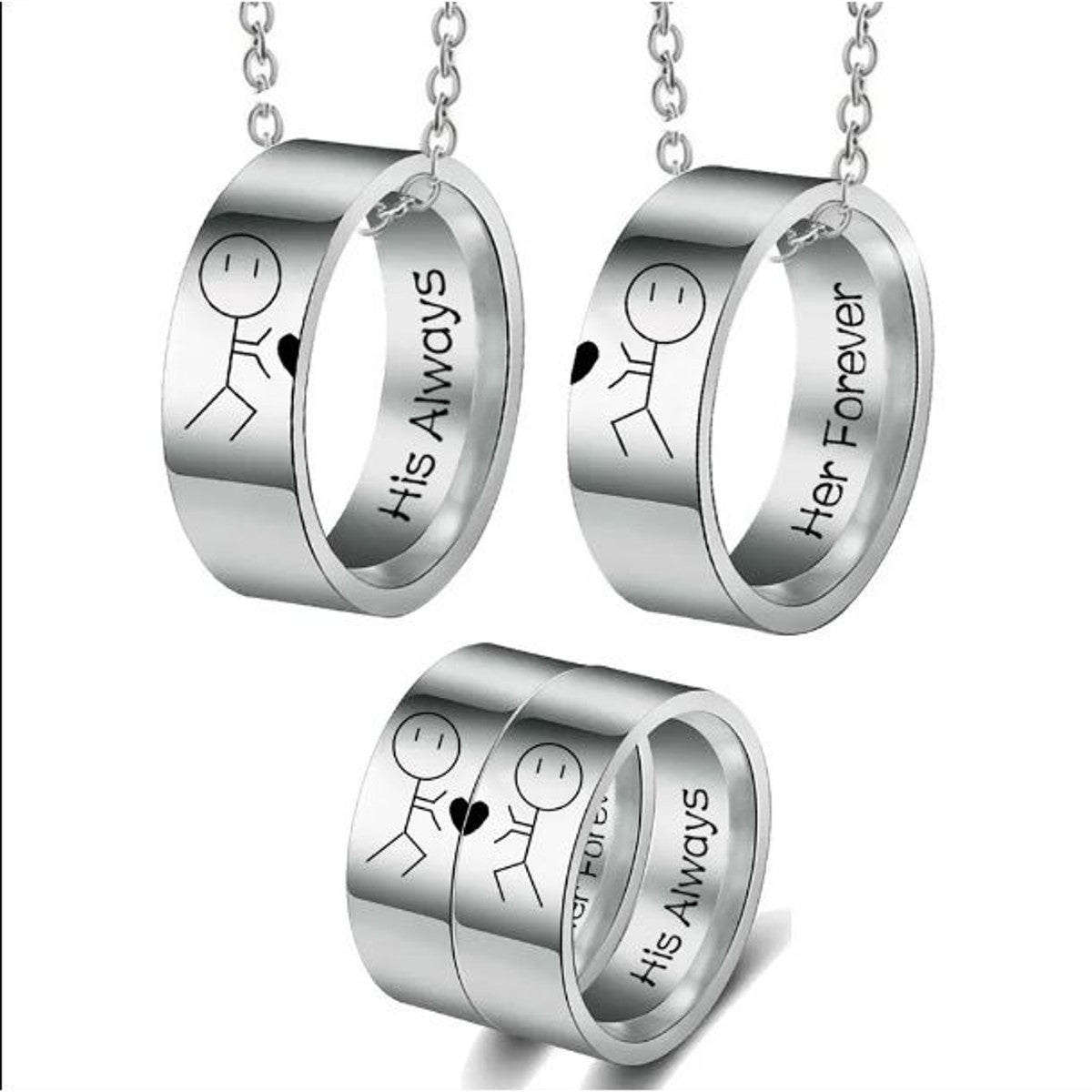 Partnerketten Ringe silber KARMA