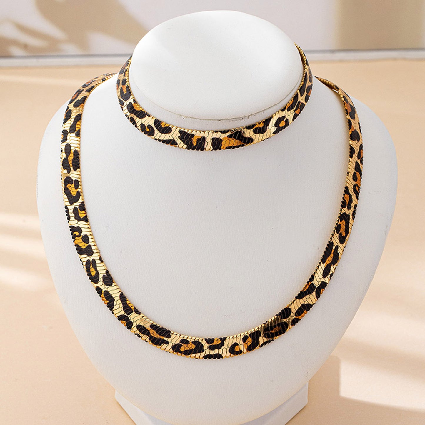 Schmuckset Leo Gold Armband und Kette vergoldet wasserfest hypoallergen rostfrei Karma