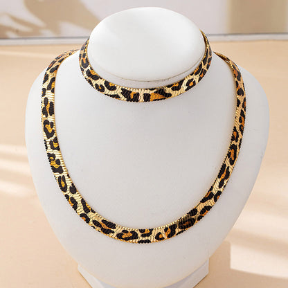 Schmuckset Leo Gold Armband und Kette vergoldet wasserfest hypoallergen rostfrei Karma