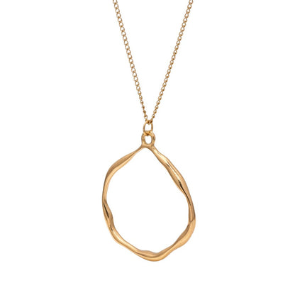 Halskette mit Anhänger Gold Legierung Kette Karma